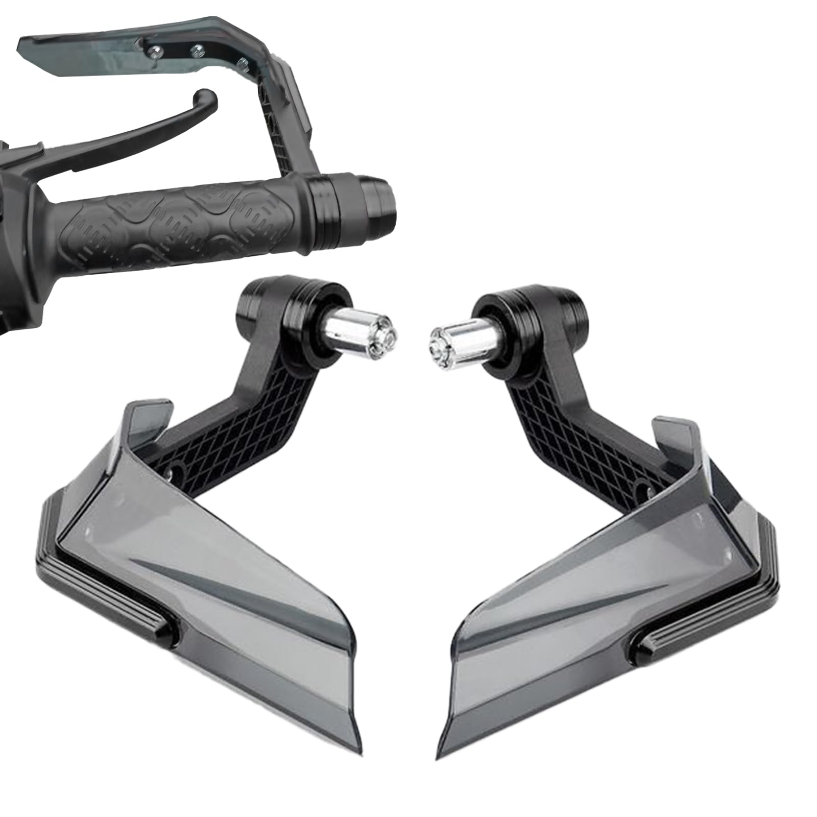 汎用 ナックルガード 風防 ハンドガード ライトスモーク 防寒 汎用